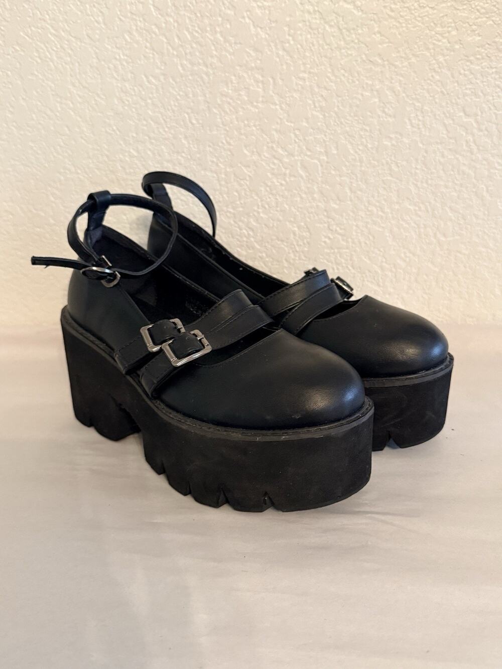 Goth N Rock Casual Goth Grunge Punk Y2K Women's Platform Shoes Size 38 US 7